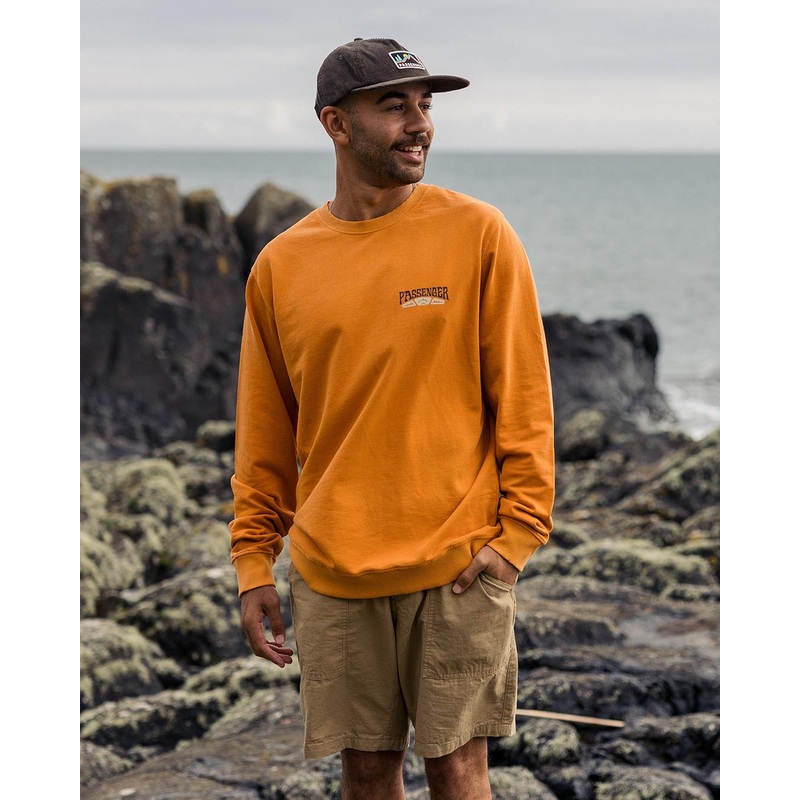 Lauca Recycled Cotton Sweatshirt – Tangerine