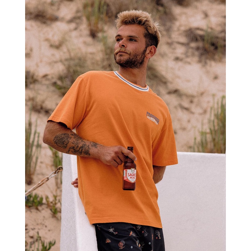 Lauca Recycled Relaxed Fit T-Shirt – Tangerine