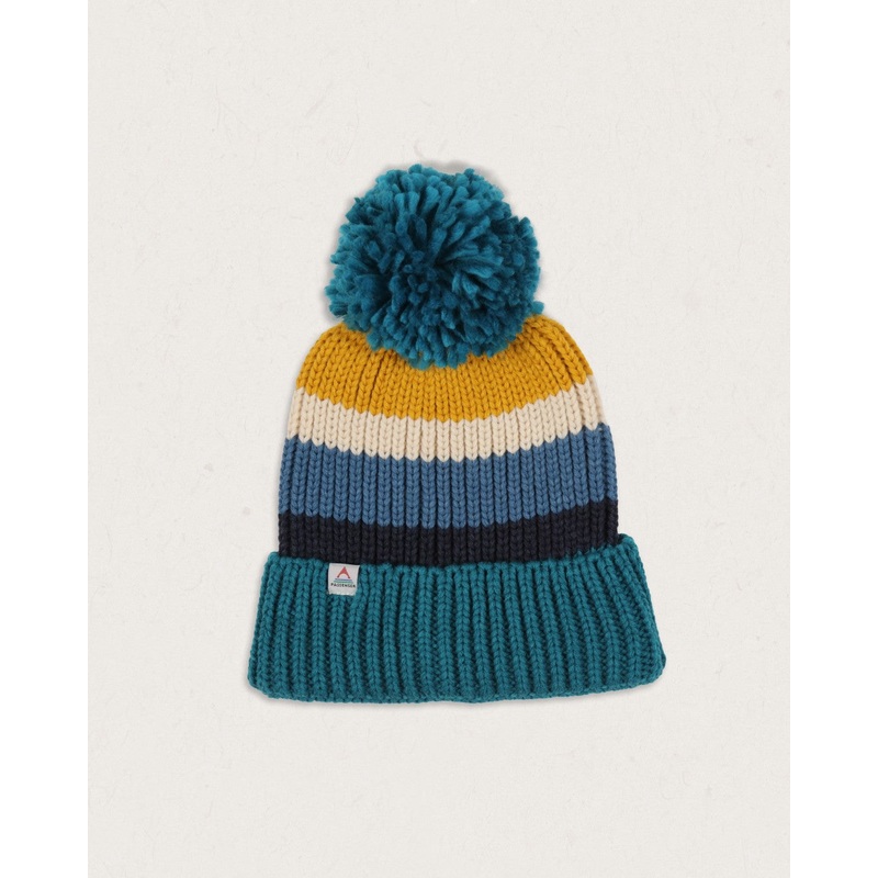 Summit Bobble Hat – Blue Coral