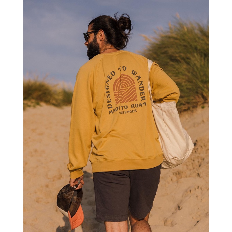 Sundown Recycled Cotton Sweatshirt – Mustard Gold