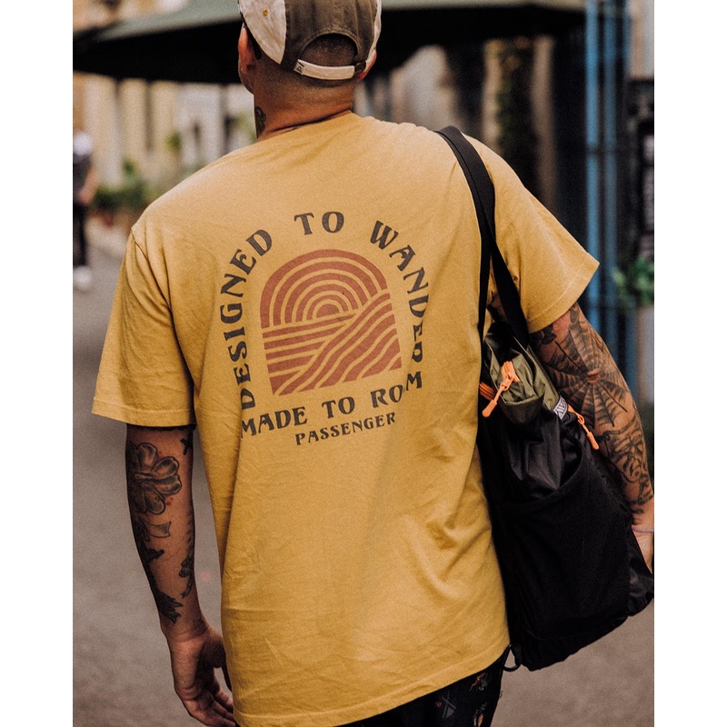 Sundown Recycled Cotton T-Shirt – Mustard Gold