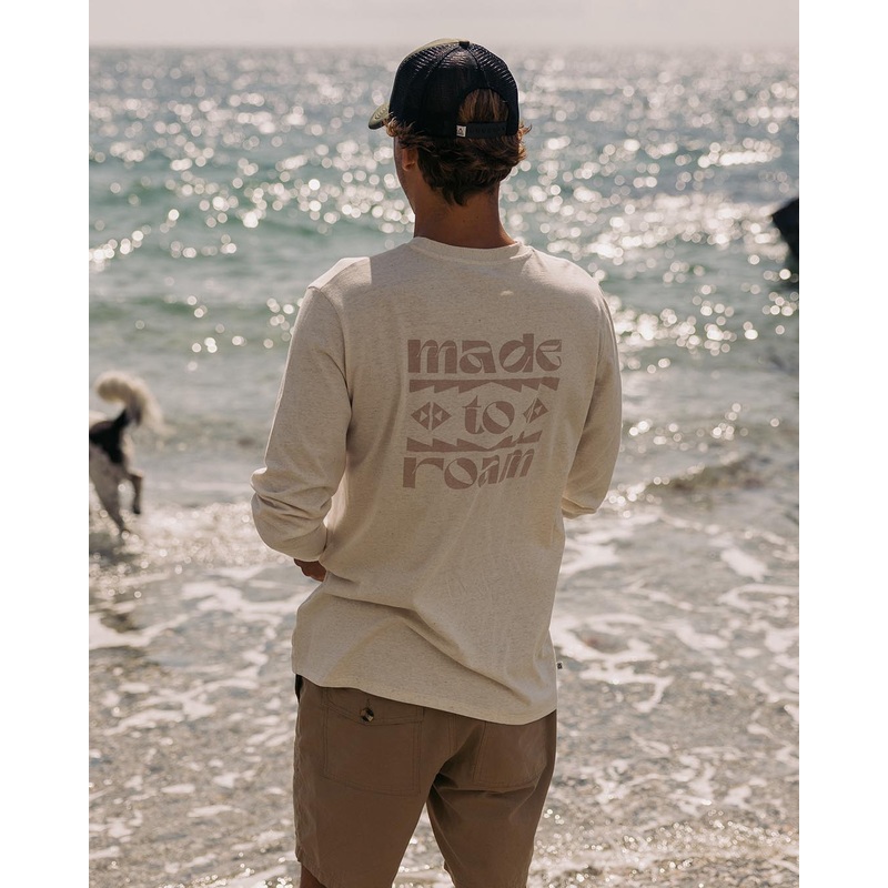 Sunrise Recycled Cotton LS T-Shirt – Milky Marl