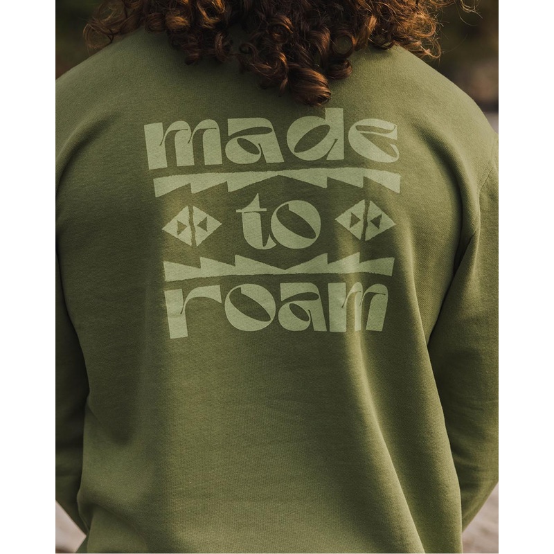 Sunrise Recycled Cotton Sweatshirt – Loden Green