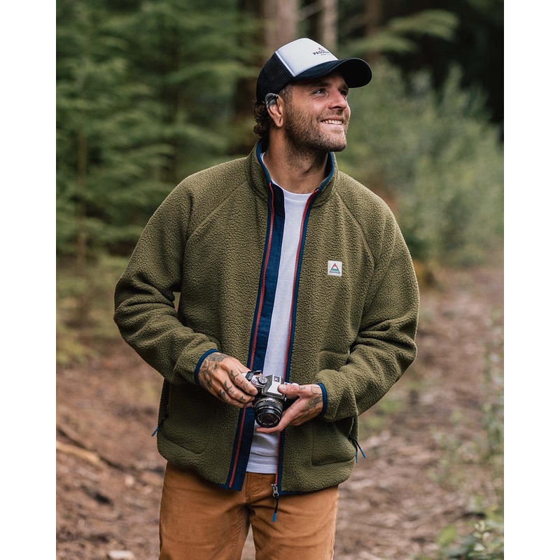 Tripper 2.0 Full Zip Recycled Sherpa Fleece – Khaki