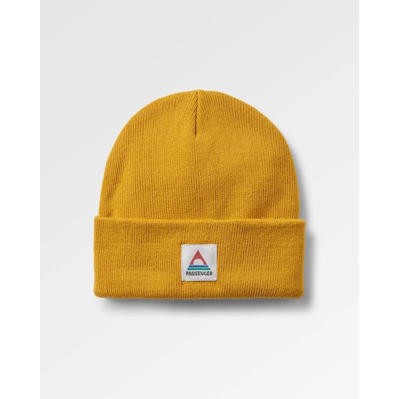 Core Recycled Low-Top Beanie – Mustard Yellow