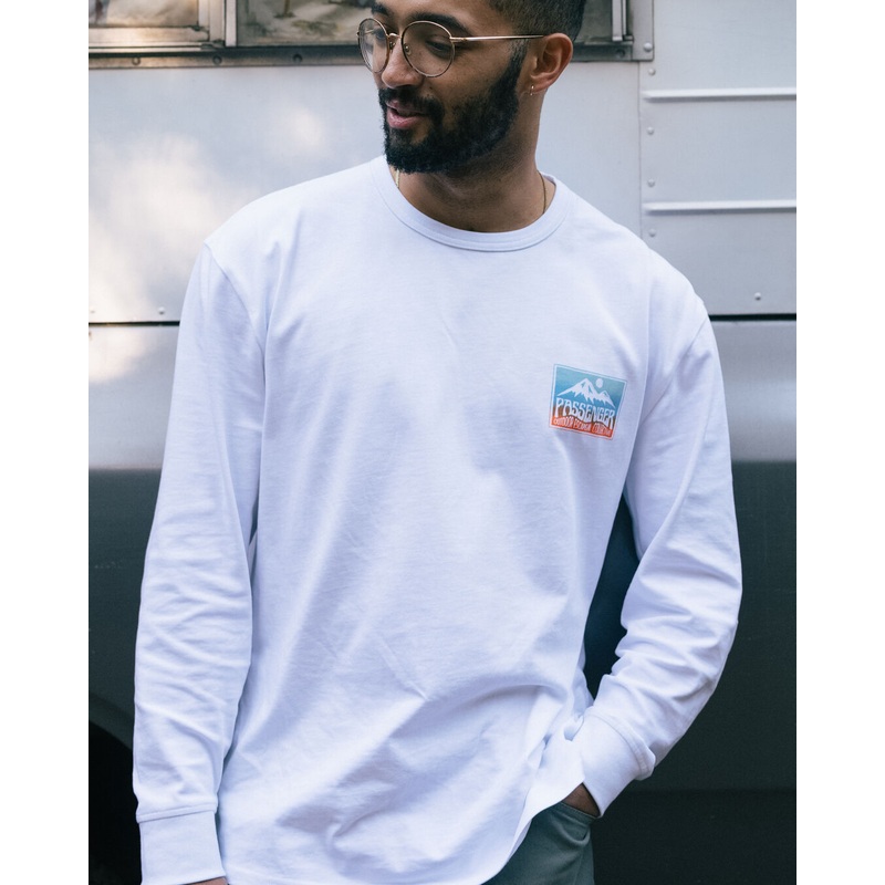 Grounded Organic Relaxed Fit LS T-Shirt – White