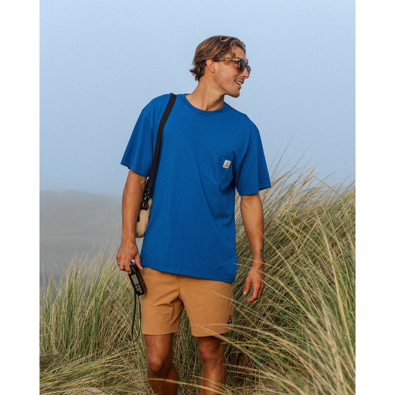 Heritage Recycled Relaxed Fit T-Shirt – True Blue