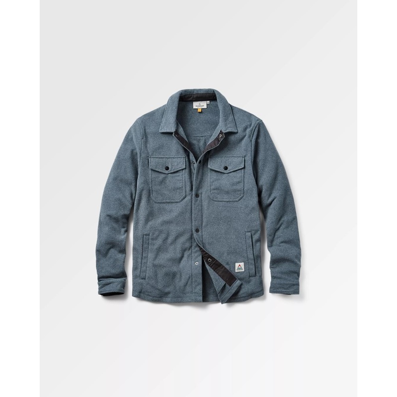 Maple Polar Recycled Fleece Shirt – Navy Marl