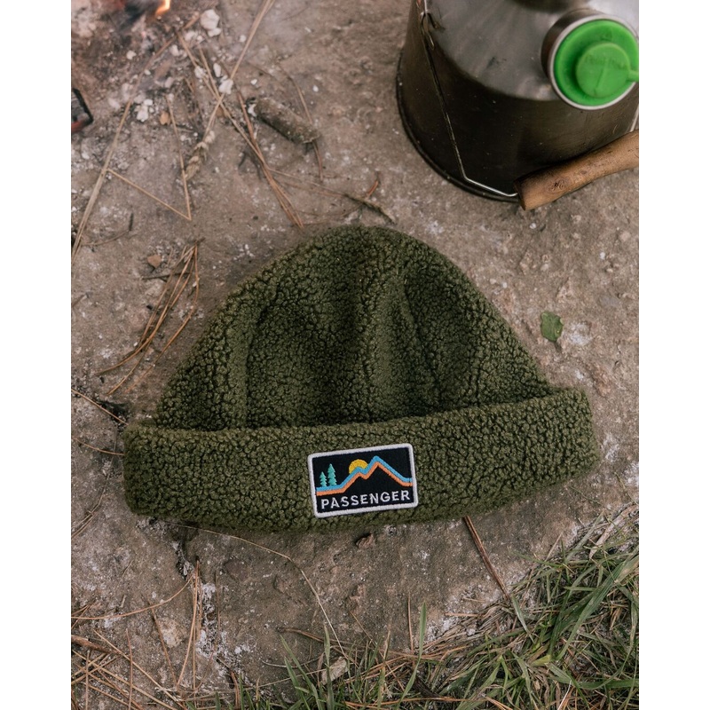Peak Recycled Sherpa Beanie – Khaki