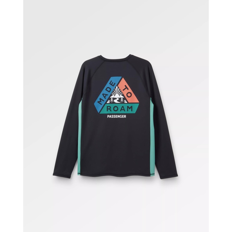 Range Recycled Active LS T-shirt – Black