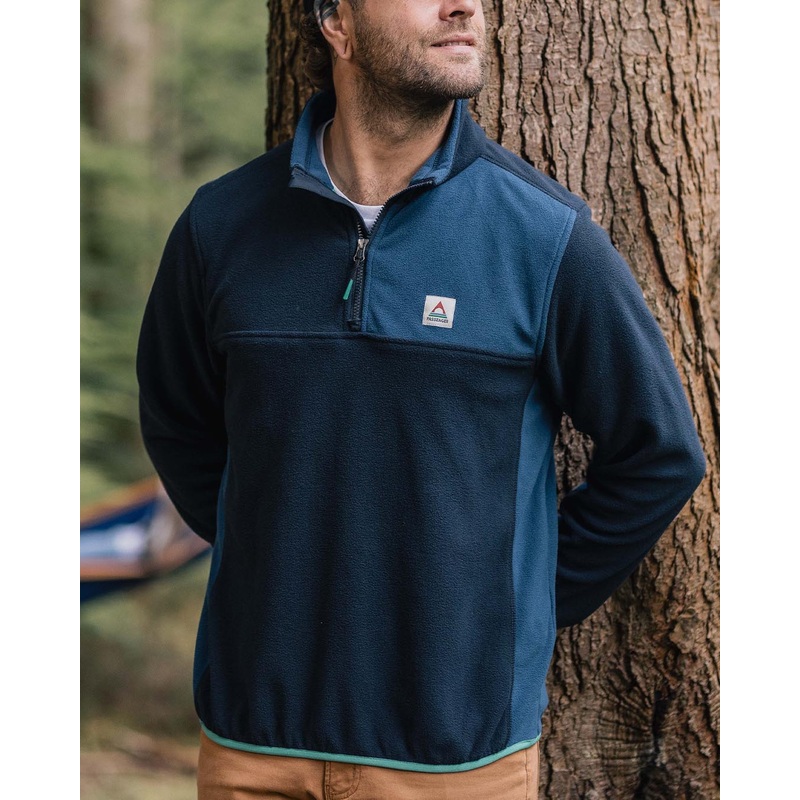 Root Recycled Polar 1/4 Zip Fleece – Deep Navy