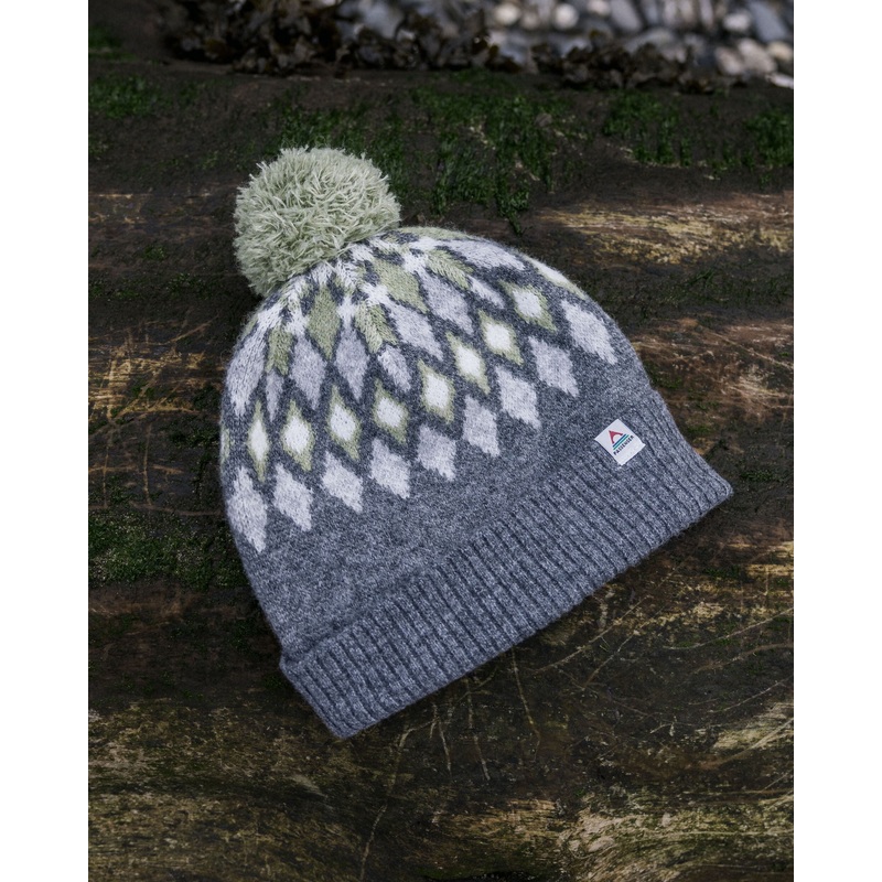 Snowdrop Recycled Bobble Hat – Grey Marl