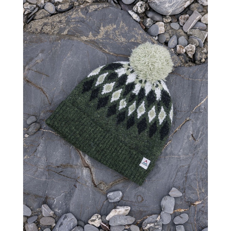 Snowdrop Recycled Bobble Hat – Khaki