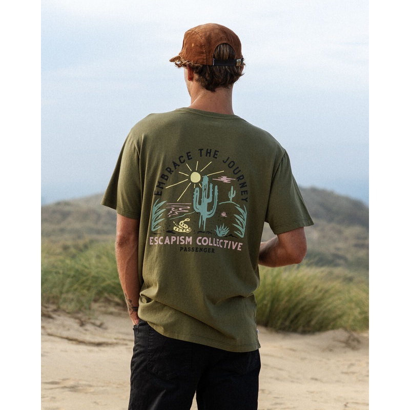 Tizana Recycled Cotton T-Shirt – Khaki