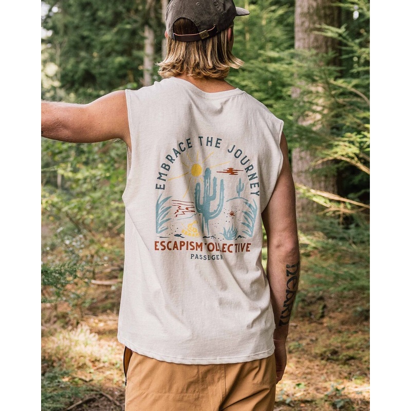 Tizana Recycled Cotton Vest – Milky Marl