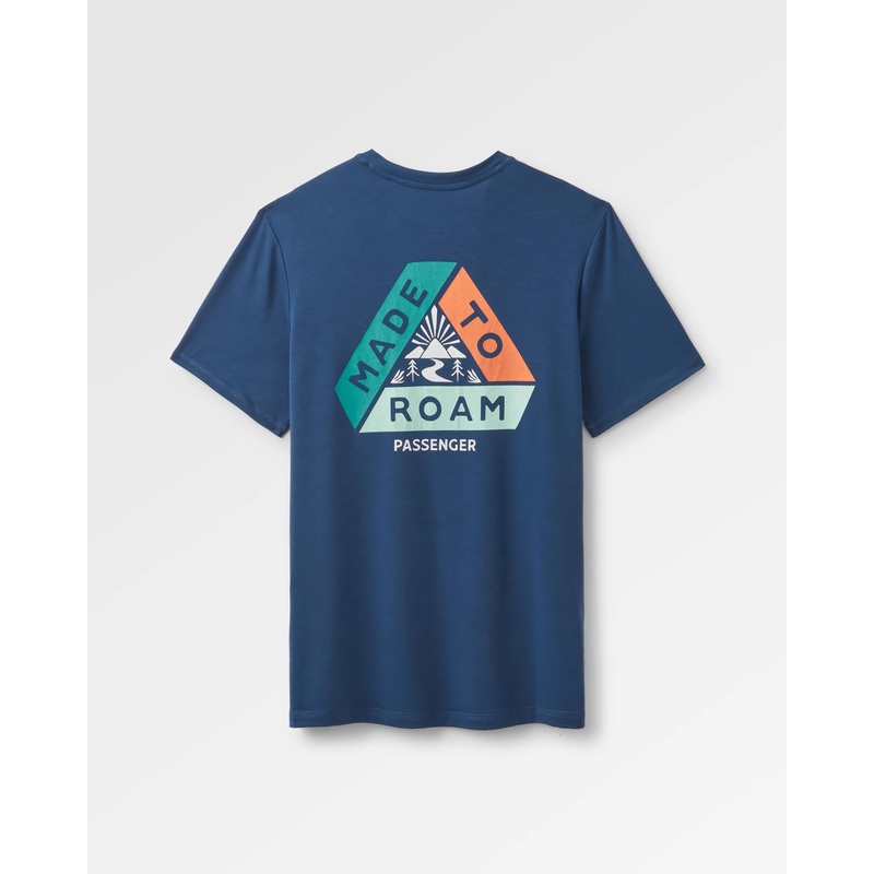 Trail Active Recycled T-shirt – Dark Denim