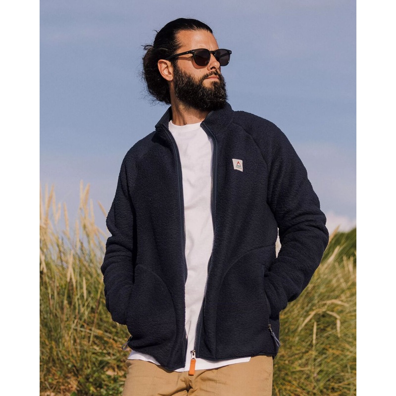 Tripper Full Zip Sherpa Fleece – Navy