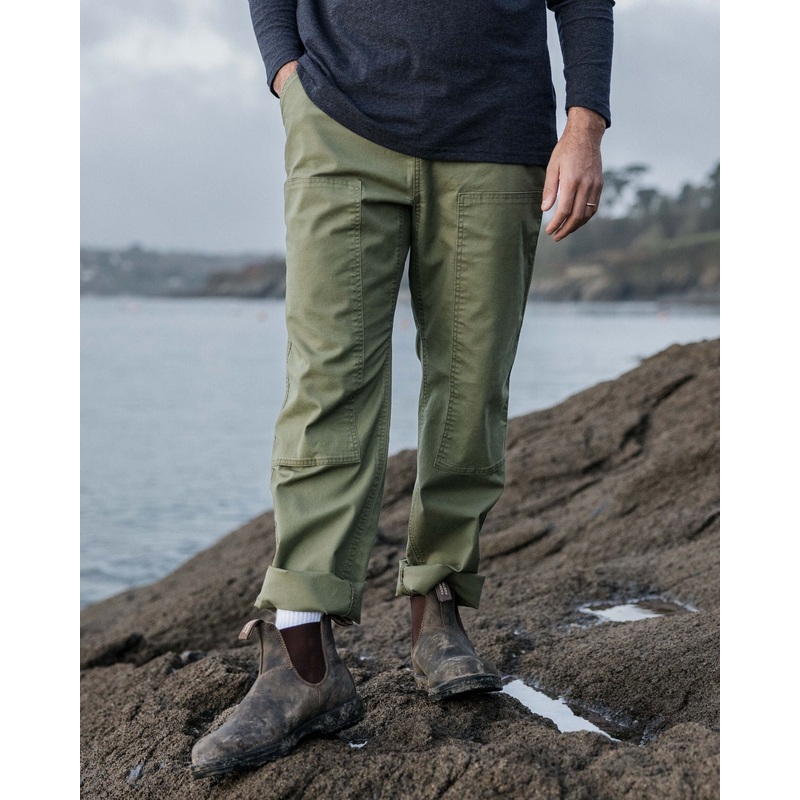 Vantage Organic Cotton Canvas Trouser – Khaki