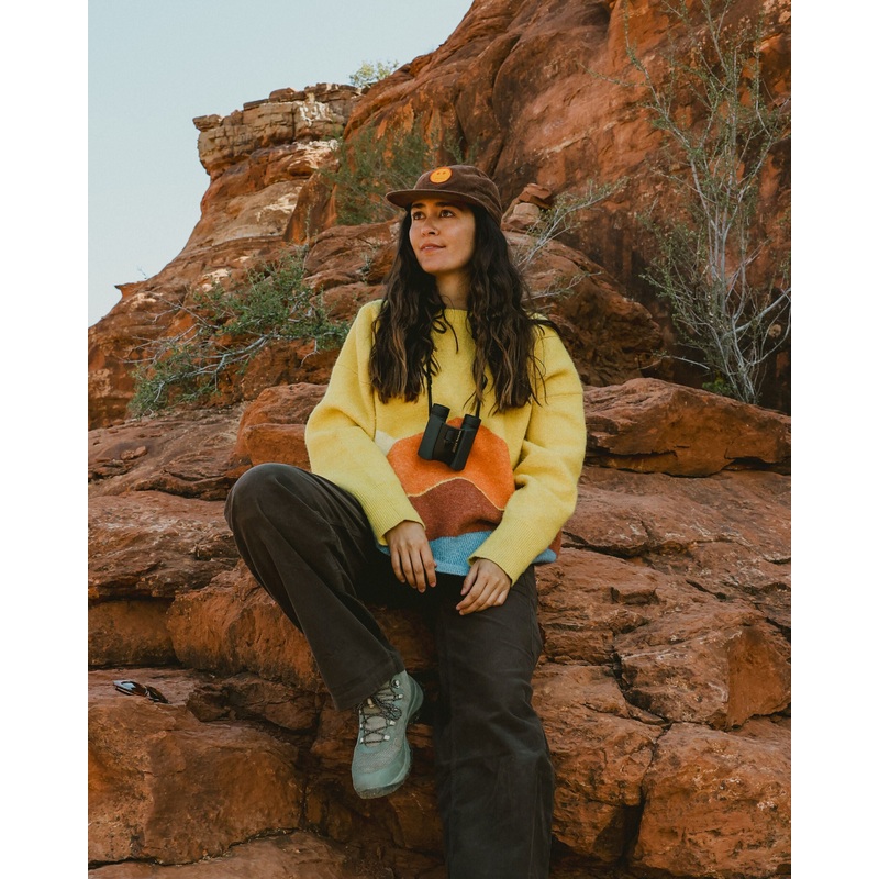 Vista Recycled Knitted Jumper – Amber Gold