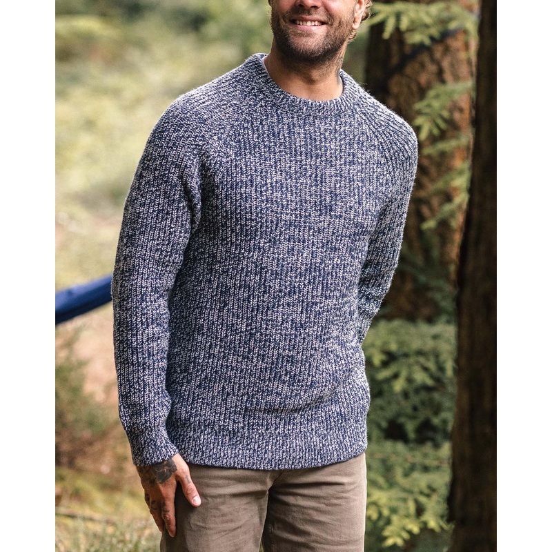 Fog Recycled Knitted Jumper – Grey Marl