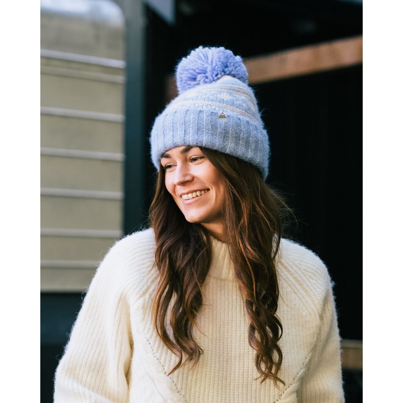 Lodge Recycled Bobble Hat – Blue Fog