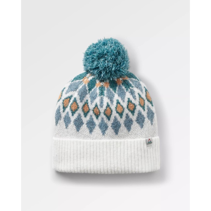 Snowdrop Recycled Bobble Hat – Vintage White